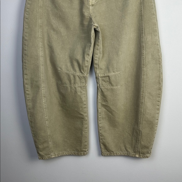 Free People We The Free Good Luck Mid Rise Barrel Jeans Size 30 Cotton Neutral - Picture 6 of 16